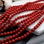 1/2 нити Коралл красный 4,5 мм тонированный (2960) купить в Воронеже | Заказать в интернет-магазине Viva Beads
