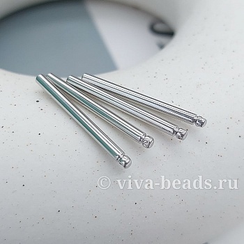 Подвеска палочка 25x2 мм родиевое покр. (3295-25-Р) купить с доставкой по России | Интернет-магазин Viva Beads