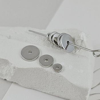 1 шт. Бусина разделитель диск 4-8 мм родиевое покрытие (9433-Р) купить в Воронеже | Заказать в интернет-магазине Viva Beads
 1 шт. Бусина разделитель диск 4-8 мм родиевое покрытие (9433-Р) купить в Воронеже | Заказать в интернет-магазине Viva Beads