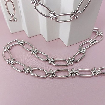 10 см Цепь 7.7 мм (толщина) родиевое покр. (7831-Р) купить в Воронеже | Заказать в интернет-магазине Viva Beads
