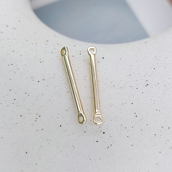 Коннектор палочка 20x1.5 мм позолота (4001-20-З) Коннектор палочка 20x1.5 мм позолота (4001-20-З)