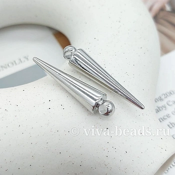 УЦЕНКА Подвеска Шип 35.5х7.7 мм родиевое покр. (6605-35-Р-УЦ)