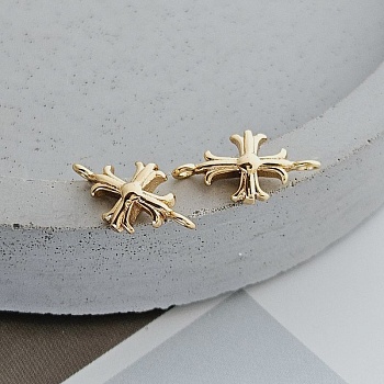 Коннектор Крест 14.7х7.5 мм позолота (8310-З)