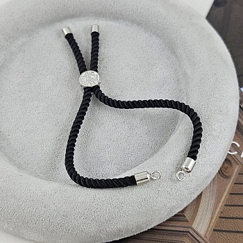 Основа для браслета ок. 22 см на нейлоновом шнуре, цвет черный (6830 ЧР) купить в Воронеже | Заказать в интернет-магазине Viva Beads
