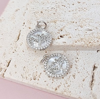 УЦЕНКА Подвеска Дерево с перламутром 12.2 мм с фианитами родиевое покр. (7878-Р-12) УЦЕНКА Подвеска Дерево с перламутром 12.2 мм с фианитами родиевое покр. (7878-Р-12)