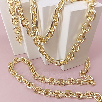 10 см Цепь 6.5 мм /толщина/ позолота (7828-З) купить в Воронеже | Заказать в интернет-магазине Viva Beads
