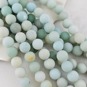 Нить 17.5 см Амазонит натуральный ок. 10 мм МАТОВЫЙ, бусины гладкий шар (10122-10/МАТ) для бижутерии купить с доставкой по России | Интернет‑магазин Viva Beads