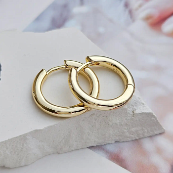 Швензы кольца, бублики, конго 21х3 мм позолота 14К (5121-З) купить с доставкой по России | Интернет-магазин Viva Beads