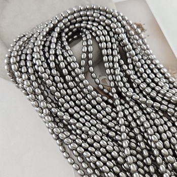 Нить 39 см Жемчуг Майорка рис 3.6х5 мм серый (8518-3.6) купить в Воронеже | Заказать в интернет-магазине Viva Beads
 Нить 39 см Жемчуг Майорка рис 3.6х5 мм серый (8518-3.6) купить в Воронеже | Заказать в интернет-магазине Viva Beads