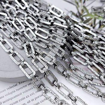 10 см Цепь 8 мм / толщина / родиевое покрытие (8970-Р) купить в Воронеже | Заказать в интернет-магазине Viva Beads
