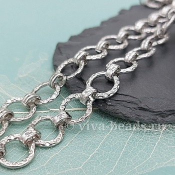 10 см Цепь 12 мм /толщина/ родиевое покрытие (6553-Р) купить в Воронеже | Заказать в интернет-магазине Viva Beads
