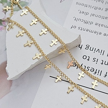 10 см Цепочка с подвесками крестиками позолота (8732-З) купить в Воронеже | Заказать в интернет-магазине Viva Beads
