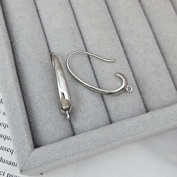 УЦЕНКА Швензы крючки 29х4.5 мм родиевое покрытие (5670-Р-УЦ)