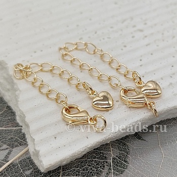 Замок лобстер 10 мм с удлинителем позолота 18к (6452-З) купить в Воронеже | Заказать в интернет-магазине Viva Beads
 Замок лобстер 10 мм с удлинителем позолота 18к (6452-З) купить в Воронеже | Заказать в интернет-магазине Viva Beads