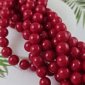 Нить 18 см Бусины стеклянные 10 мм, гладкие круглые, красный (9944-10) купить в Воронеже | Заказать в интернет-магазине Viva Beads
 Нить 18 см Бусины стеклянные 10 мм, гладкие круглые, красный (9944-10) купить в Воронеже | Заказать в интернет-магазине Viva Beads