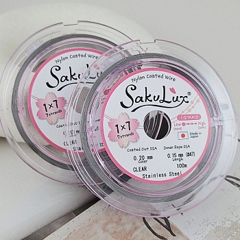 1 м Тросик FLEXY 7 / SakuLux 0.2 мм цвет стальной (6440-0.2-С) купить в Воронеже | Заказать в интернет-магазине Viva Beads

