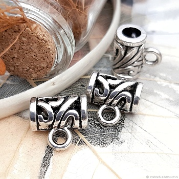 Бейл 11x7x7 мм под серебро (2485) купить в Воронеже | Заказать в интернет-магазине Viva Beads
