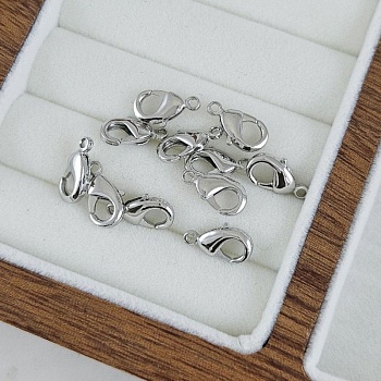 Замок лобстер 12 мм родиевое покрытие (2472-12-Р) замок для украшений купить с доставкой по России | Интернет-магазин Viva Beads