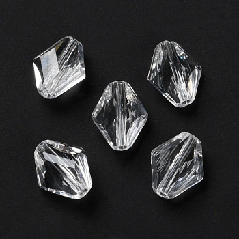 1 шт. Бусина 10x8x4 мм граненый ромб, прозрачный, хрустальное стекло (9672-Б) купить в Воронеже | Заказать в интернет-магазине Viva Beads
