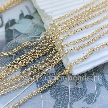 50 см Цепочка РОЛО 2 мм позолота 14К (2188-З) купить в Воронеже | Заказать в интернет-магазине Viva Beads
