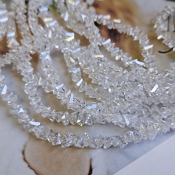 Нить 30 см Бусины алмазное стекло ок. 6х5x4.5 мм прозрачный АВ (7338-6-ПРОЗАВ) купить в Воронеже | Заказать в интернет-магазине Viva Beads
 Нить 30 см Бусины алмазное стекло ок. 6х5x4.5 мм прозрачный АВ (7338-6-ПРОЗАВ) купить в Воронеже | Заказать в интернет-магазине Viva Beads