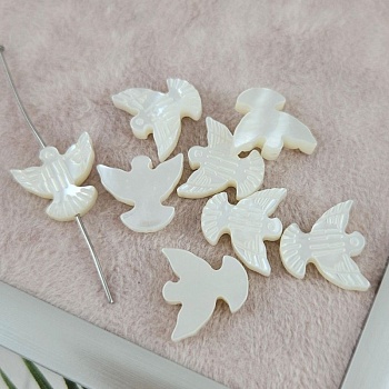 1 шт. Бусина Голубь из натурального перламутра 12.2х13.5х3 (10074) для бижутерии купить с доставкой по России | Интернет‑магазин Viva Beads