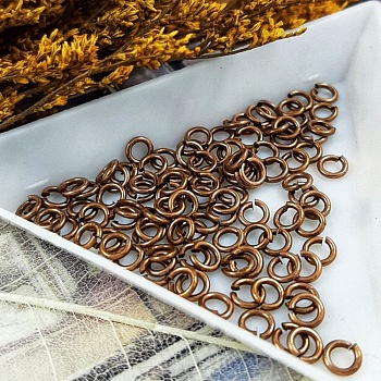 50 шт. Колечки соединительные 4 мм медь (790-М-4) соединительные колечки и кольца-коннекторы купить с доставкой по России | Интернет-магазин Viva Beads