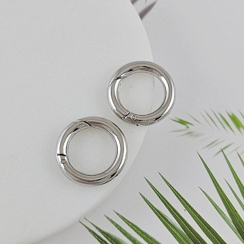 Замок круглый карабин 20x3.5 мм родиевое покрытие (5183-20-Р) купить в Воронеже | Заказать в интернет-магазине Viva Beads
