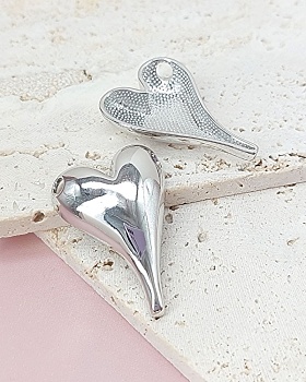 Подвеска Сердце 36.4х25 мм родиевое покрытие (8036-Р) Подвеска Сердце 36.4х25 мм родиевое покрытие (8036-Р)