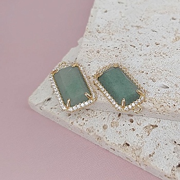 Подвеска прямоугольная 20х11.6 мм с натур. авантюрин, фианитами , позолота 14к (7910-З) купить в Воронеже | Заказать в интернет-магазине Viva Beads
 Подвеска прямоугольная 20х11.6 мм с натур. авантюрин, фианитами , позолота 14к (7910-З) купить в Воронеже | Заказать в интернет-магазине Viva Beads