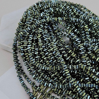 Нить 40 см Гематит, гематин 4х2.3 мм бусина треугольник, зеленый (9740-ЗЕЛ) купить в Воронеже | Заказать в интернет-магазине Viva Beads
 Нить 40 см Гематит, гематин 4х2.3 мм бусина треугольник, зеленый (9740-ЗЕЛ) купить в Воронеже | Заказать в интернет-магазине Viva Beads