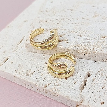 Кафф 15х10 мм позолота 14К (7874-З) купить с доставкой по России | Интернет-магазин Viva Beads