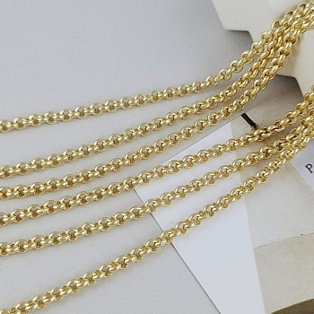 50 см Цепь РОЛО звено 4х1.6 мм, позолота 14К (2985/1.6-З) купить в Воронеже | Заказать в интернет-магазине Viva Beads
 50 см Цепь РОЛО звено 4х1.6 мм, позолота 14К (2985/1.6-З) купить в Воронеже | Заказать в интернет-магазине Viva Beads