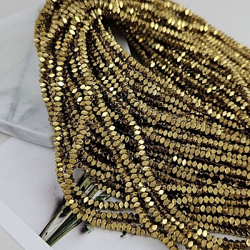 Нить 40 см Гематит 3х2 мм бусина квадрат с гранями, цвет античное золото (7899-ЗОЛ-3)	 купить в Воронеже | Заказать в интернет-магазине Viva Beads
 Нить 40 см Гематит 3х2 мм бусина квадрат с гранями, цвет античное золото (7899-ЗОЛ-3)	 купить в Воронеже | Заказать в интернет-магазине Viva Beads