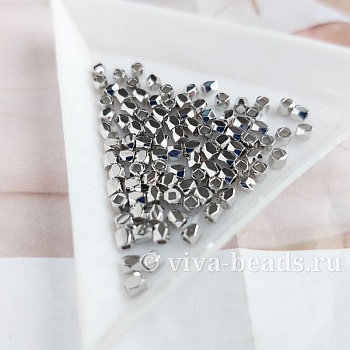 1 шт. Бусина (разделитель) 3 мм родиевое покр. (6163-Р) купить в Воронеже | Заказать в интернет-магазине Viva Beads
