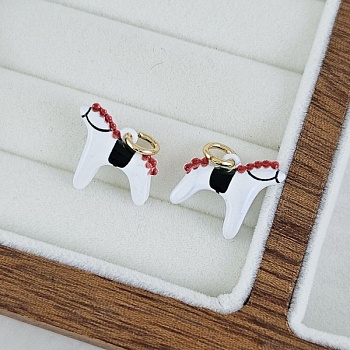 Подвеска Лошадь 14.6x13.5х4.7 мм, эмаль, белый (10266) купить с доставкой по России | Интернет-магазин Viva Beads