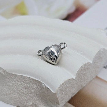 Замок магнитный Сердце 9.5x15x6.5 мм цвет платина (8493-П) купить в Воронеже | Заказать в интернет-магазине Viva Beads
 Замок магнитный Сердце 9.5x15x6.5 мм цвет платина (8493-П) купить в Воронеже | Заказать в интернет-магазине Viva Beads