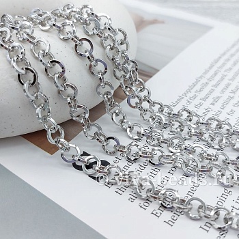 10 см Цепь РОЛО 7.1 мм (толщина) цвет платина (7109-П) купить в Воронеже | Заказать в интернет-магазине Viva Beads
