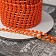 50 см Стразовая цепь 2 мм неоновый оранжевый (4235) купить в Воронеже | Заказать в интернет-магазине Viva Beads
