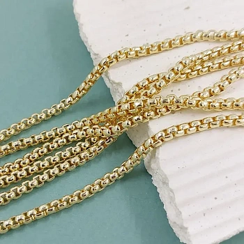 50 см Цепь 2.5 мм венецианское плетение, позолота 14К (6154-З) купить в Воронеже | Заказать в интернет-магазине Viva Beads
