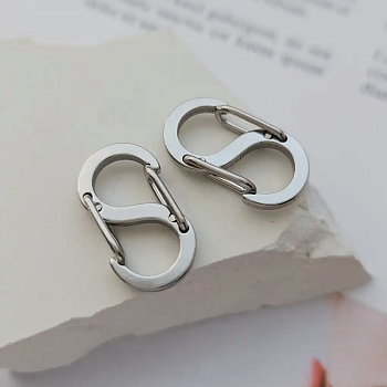 Замок карабин S - образный 20x11x4.5 мм нерж. сталь (8290-20) купить в Воронеже | Заказать в интернет-магазине Viva Beads
 Замок карабин S - образный 20x11x4.5 мм нерж. сталь (8290-20) купить в Воронеже | Заказать в интернет-магазине Viva Beads