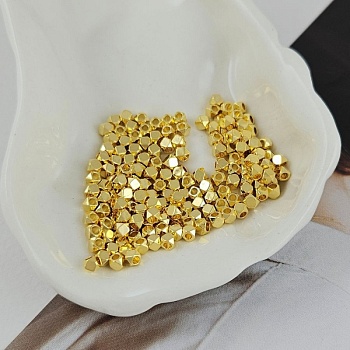 10 шт. Бусина разделитель многогранник 2.5 мм позолота 18К (8870-2.5-З) купить в Воронеже | Заказать в интернет-магазине Viva Beads
