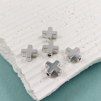 1 шт. Бусина разделитель Крест 8х3 мм родиевое покрытие (6158-Р) купить в Воронеже | Заказать в интернет-магазине Viva Beads
