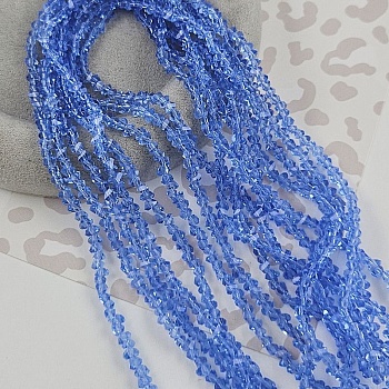 Нить 35 см Бусины алмазное стекло ок. 4 мм васильковый (7338-4-ВАС) купить в Воронеже | Заказать в интернет-магазине Viva Beads
 Нить 35 см Бусины алмазное стекло ок. 4 мм васильковый (7338-4-ВАС) купить в Воронеже | Заказать в интернет-магазине Viva Beads