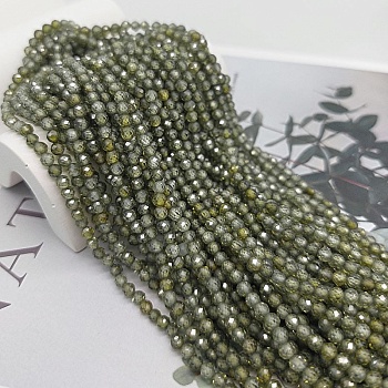 Нить 18 см Фианиты 3 мм граненые бусины, зеленый (5472-СЗЕЛ) купить в Воронеже | Заказать в интернет-магазине Viva Beads
 Нить 18 см Фианиты 3 мм граненые бусины, зеленый (5472-СЗЕЛ) купить в Воронеже | Заказать в интернет-магазине Viva Beads