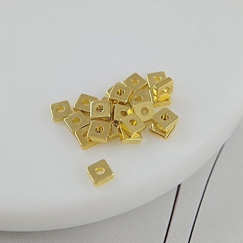 1 шт. Бусина разделитель квадрат 4х1.5 мм позолота 18К (6930-4-З) купить в Воронеже | Заказать в интернет-магазине Viva Beads
