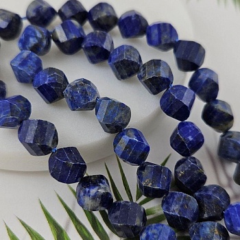5 шт. Лазурит бусины ок. 9-10 мм с витыми гранями (9947-ЛАЗ) для бижутерии купить с доставкой по России | Интернет‑магазин Viva Beads