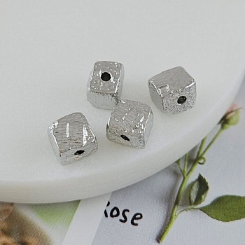 1 шт. Бусина металлическая, форма кусочка камня ок. 8.2х7.6х7.7 мм родиевое покрытие (9874-Р) купить с доставкой по России | Интернет-магазин Viva Beads