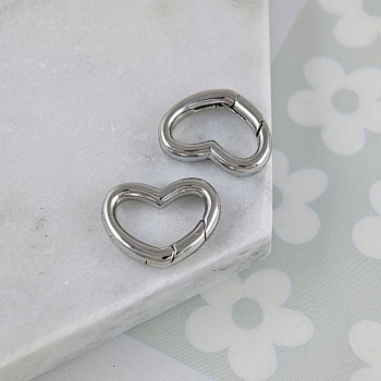 Замок карабин Сердце 13х16 мм родиевое покрытие (6186-Р) купить в Воронеже | Заказать в интернет-магазине Viva Beads
 Замок карабин Сердце 13х16 мм родиевое покрытие (6186-Р) купить в Воронеже | Заказать в интернет-магазине Viva Beads