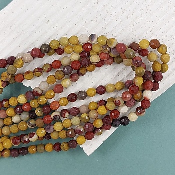 Нить 19 см Яшма мукаит граненая бусина 4 мм (6099-4)  купить в Воронеже | Заказать в интернет-магазине Viva Beads
